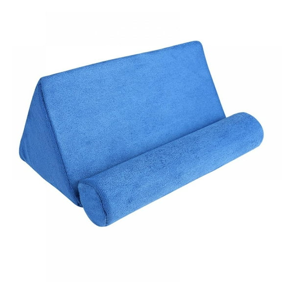 Norbi Tablet Pillow For IPAD Plush Microfiber Mini Tablet Stand Sofa Reading Stand Self Standing Tablet Bracket Blue