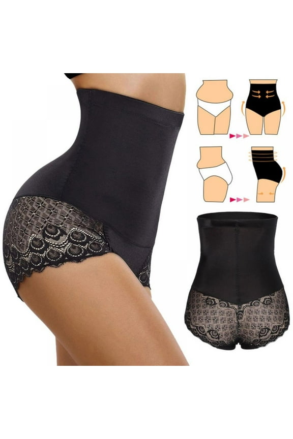 Norbi Waist Trainer for Women Butt Lifter Shapewear Tummy Control Panty High Waist Body Shaper Lace Shorts Slimming Girdle Control Body Shaper Panty