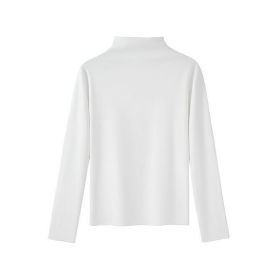 Norbi Women's Turtleneck Long Sleeve Shirts Fall Fashion Basic Layering Slim Fit Soft Thermal Underwear Tops