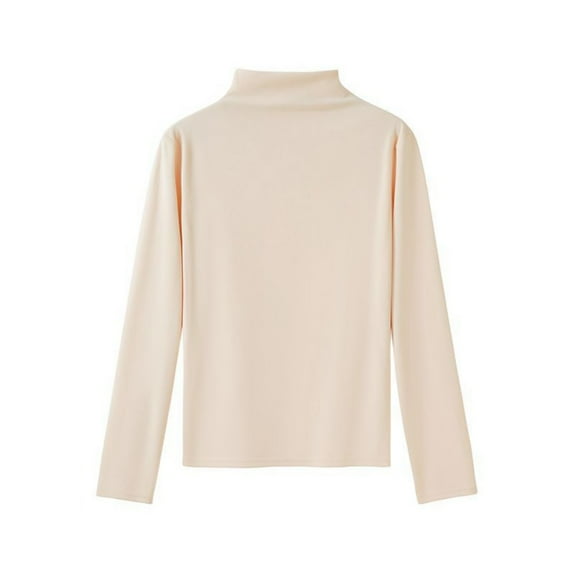 Norbi Women's Turtleneck Long Sleeve Shirts Fall Fashion Basic Layering Slim Fit Soft Thermal Underwear Tops