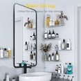 thumbnail image 1 of Norcho 14" Floating Shelves, 4-Pack Acrylic Wall Shelves, Wall Organizer for Bathroom, Bedroom, Living Room, 1 of 9
