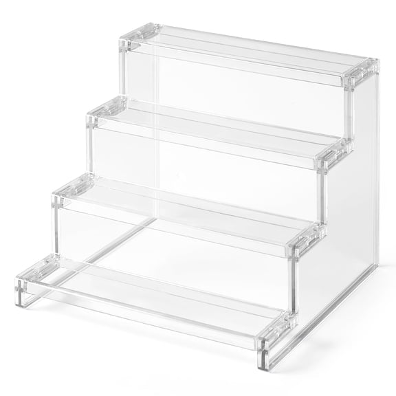 Norcho 9-Inch Clear Display Risers, Figure Stand Shelf