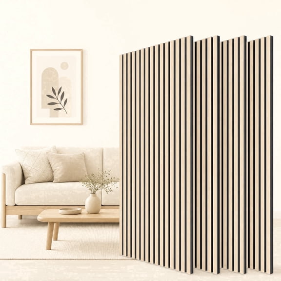 Norcho 4 Pack 3D Decorative Wood Wall Panels for Interior Soundproofing, Walnut
