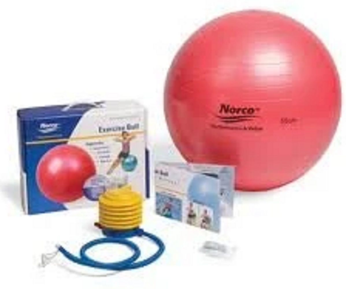 Norco Exercise Ball, 55cm Diameter Red