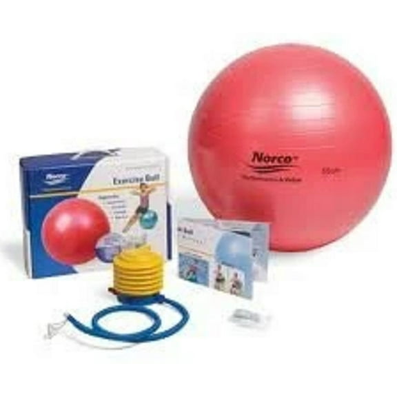 Norco Exercise Ball, 55cm Diameter - Red