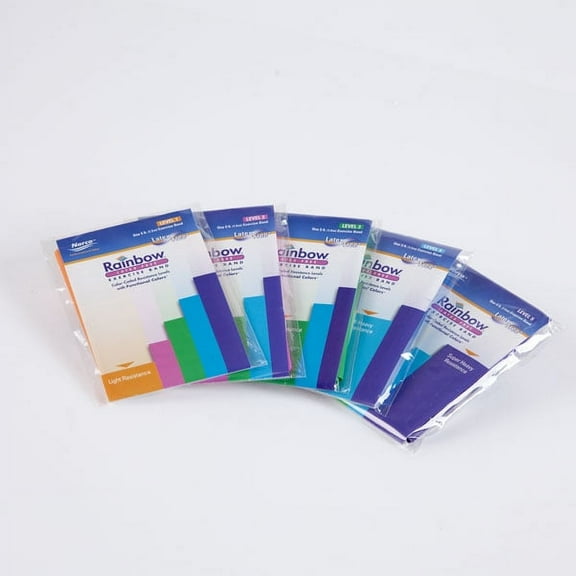 Norco Rainbow Latex-Free Exercise Band Singles, Level 1 - Light, Orange
