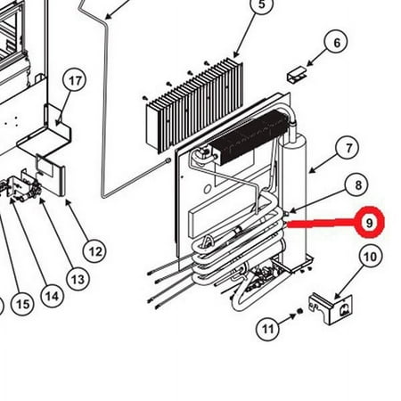 Norcold 620461 - Refrigerator Cooling Unit Heater Element