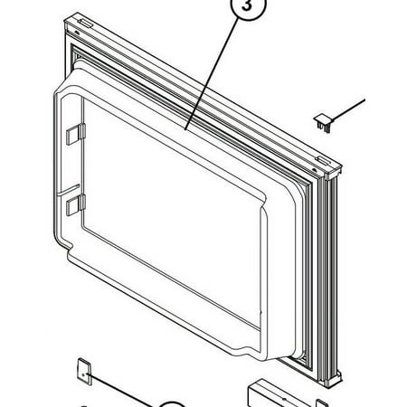 Norcold 623272 - Upper Door Side Refrigerator Panel Door Liner