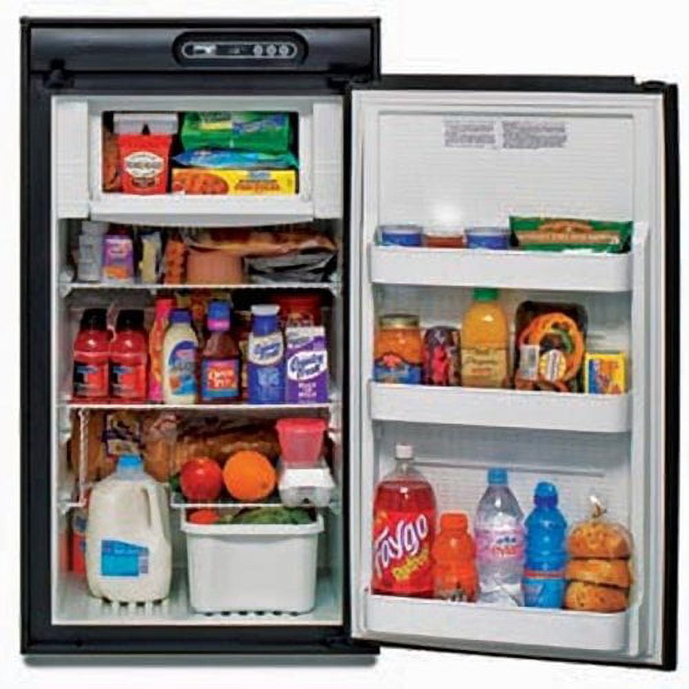 Norcold N512UR 5 cu. ft. 1 Door Refrigerator 2 Way AC LP Right Hand Door with Black Trim Upper Door Handle