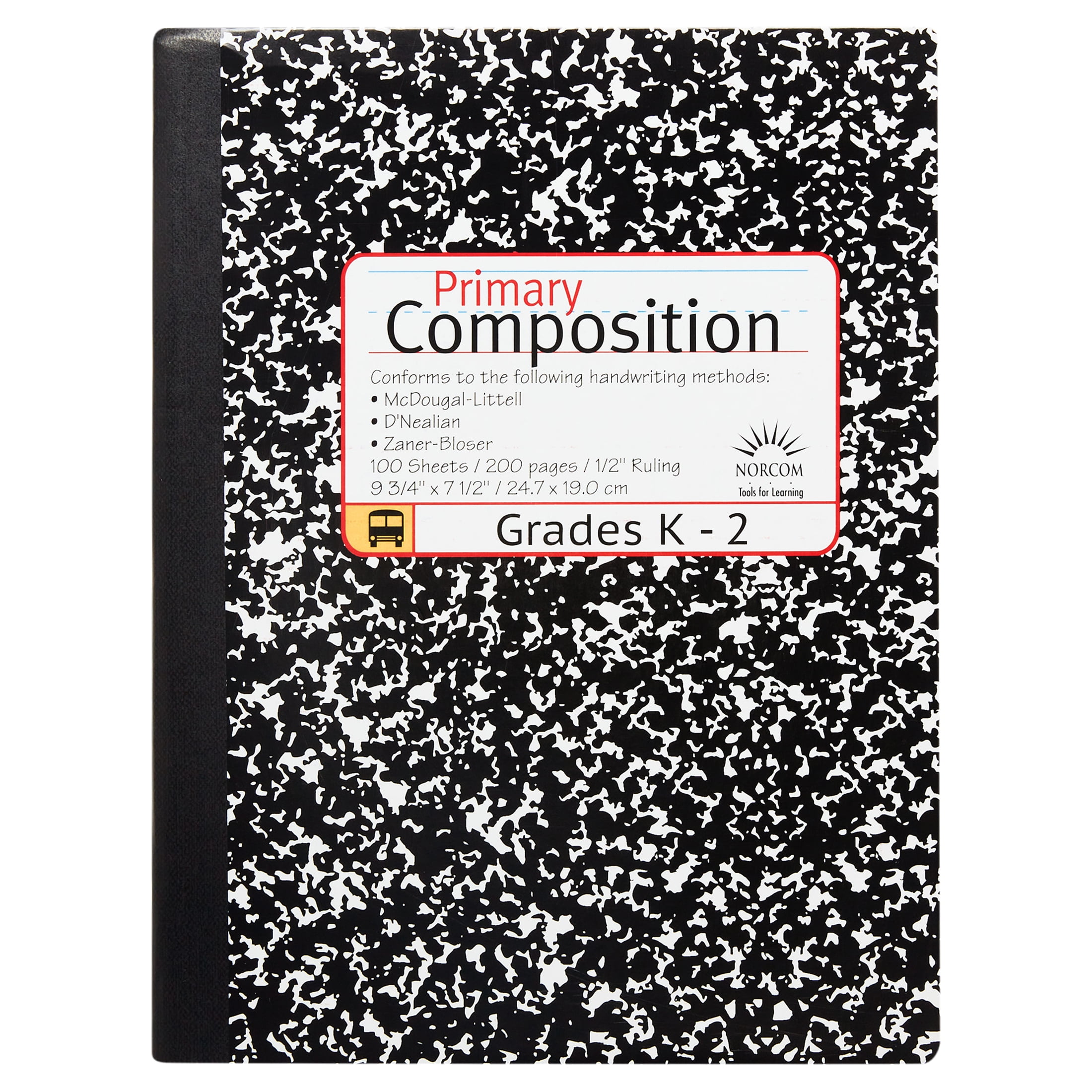48 Bulk Composition Book Primary Journal 100 Ct. Grey - at 
