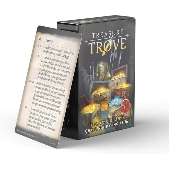 Nord Games: Game Master's Toolbox - Treasure Trove Deck - Challenge Rating 13-16