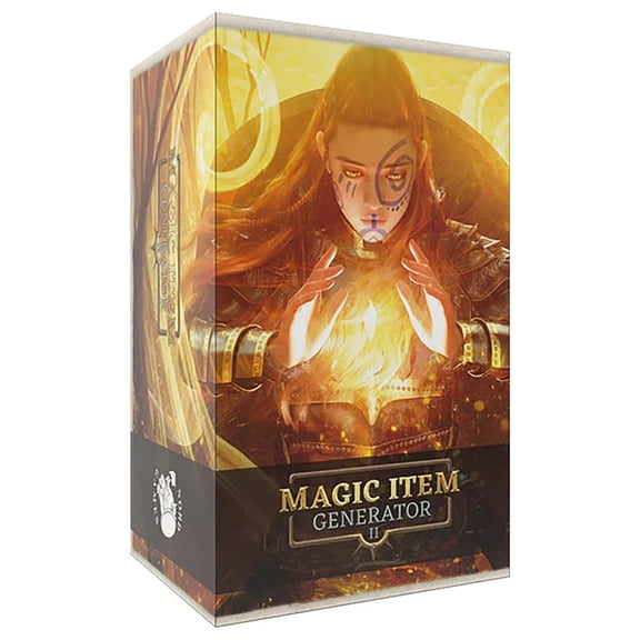 Nord Games: Magic Item Generator II: Box Set - 64 Storytelling Cards, Item Properties, Mix-Match Endless Options, Tabletop Role Playing Game Accessory