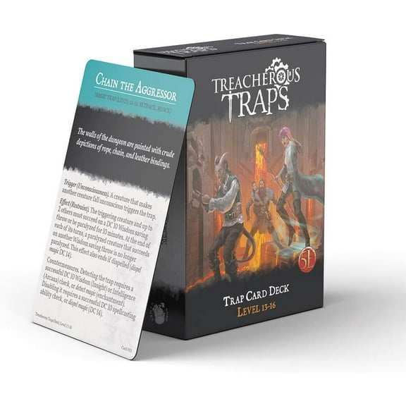 Nord Games Treacherous Traps Deck Level 13-16 Dungeons & Dragons 5E