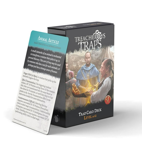 Nord Games Treacherous Traps Deck Level 9-12 For Dungeons & Dragons (5E)