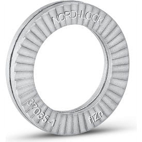 Nord-Lock 1231 Wedge Locking Washer - Carbon Steel - Zinc Flake Coated - M8 (5/1