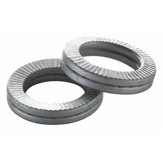 Wedge Lock Washer, For Screw Size 6 mm Steel, Zinc Plated Finish, 200 PK