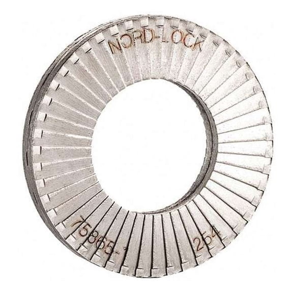 Nord-Lock Wedge Lock Washer, For Screw Size M12 Steel, Plain Finish, 4 PK 1579