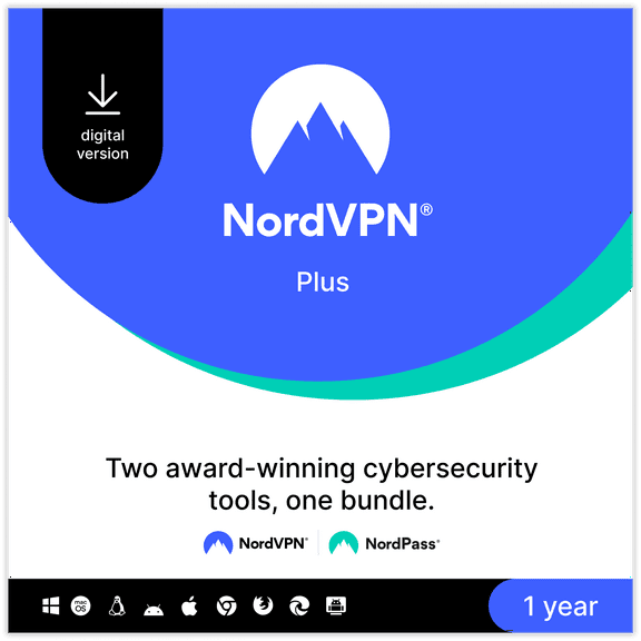 NordVPN Plus 1-Year Subscription 10 Devices (Digital Download)