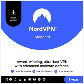 NordVPN Standard 1-Year Subscription 10 Devices (Digital Download)