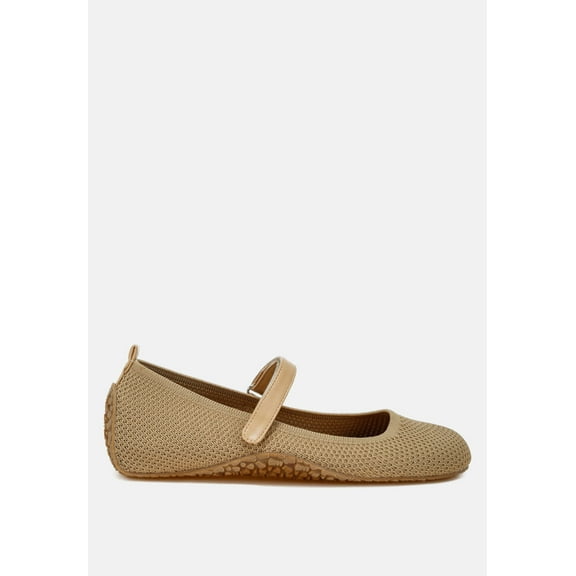 Nordeux Velcro Strap Mary Jane Ballerinas