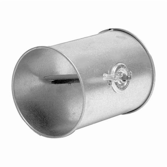 Round Butterfly Dampers, 4 in Duct Dia, Galvanized Steel, 22 ga GA, 4" W, 8" L, 4" H