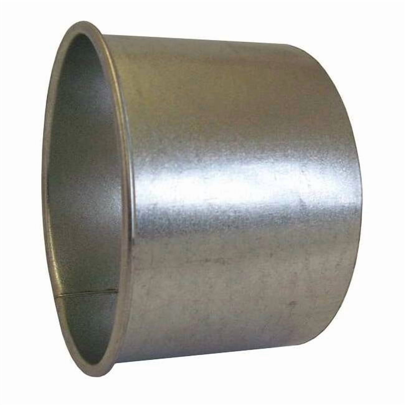 Round Machine Adapter, 6 in Duct Dia, Galvanized Steel, 22 ga GA, 4" L 8040401688