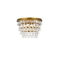 thumbnail image 1 of Nordic 3 lights brass flush mount, 1 of 9