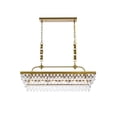 thumbnail image 1 of Nordic 40 inch rectangle pendant in brass, 1 of 7