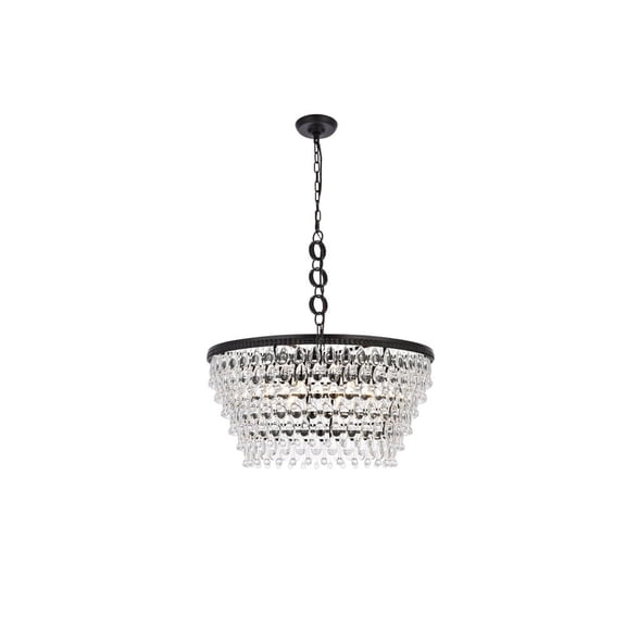 Nordic 6 lights black chandelier