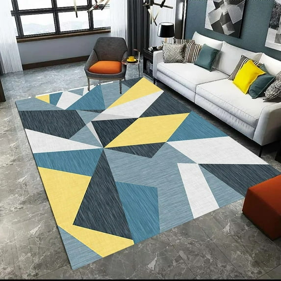 Nordic Abstract Geometric Modern Carpets for Living Room Decoration Home Lounge Area Rugs Bedroom Carpet Luxury Door Mat Rugs