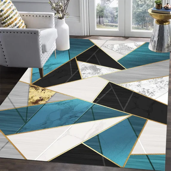 Nordic Abstract Geometric Modern Carpets for Living Room ration Home Lounge Area Rugs Bedroom Carpet Luxury Door Mat Rugs