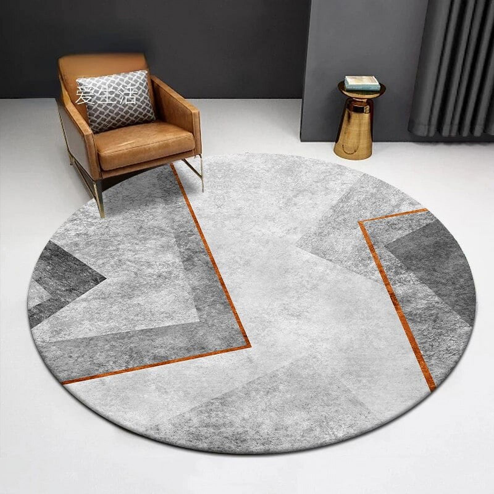 Dresser Rug Nordic Abstract Round Carpet for Living Room Luxury rative Alfombra ...