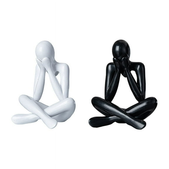 Nordic Abstract Statue Abstract Figure Sculpture Small Ornaments Mini Modern Art Desktop Decor D