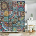 thumbnail image 1 of Nordic Art Bohemian style Print Shower Curtain Waterproof Polyester Bath Curtain, 1 of 5