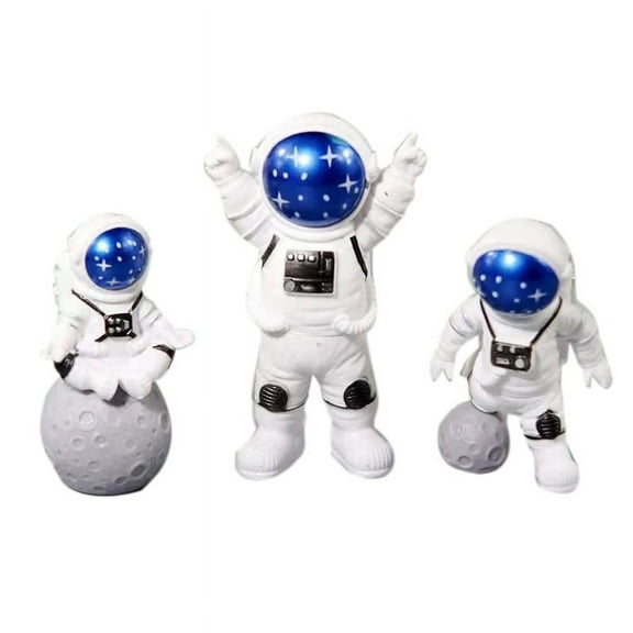 Nordic Astronaut Figurines Resin Model Mini Table Ornaments Living Room DIY Decor Accessories Starry blue