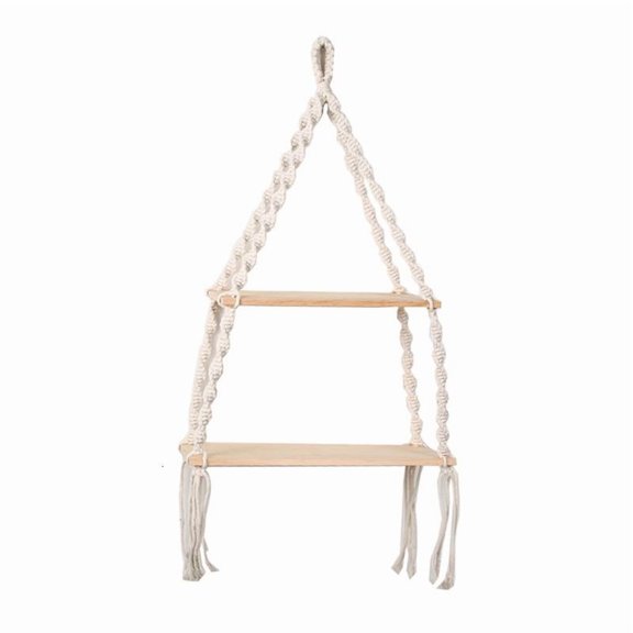 Nordic Bohemian Long Tassel Tapestry Storage Rack Hand-woven Mural Wall Hanging
