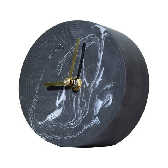 Nordic Cement Table Clock Desktop Decoration Mute Concrete Desk Clock Vintage Clock Cute Table Watch Smart Clock Drop Shipping