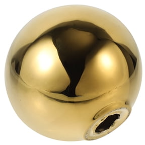 HOMEMAXS Golden Ceramic Table Ball for Decoration Adds Modern Touch to Shelf Bookshelf or Table Top 4.7