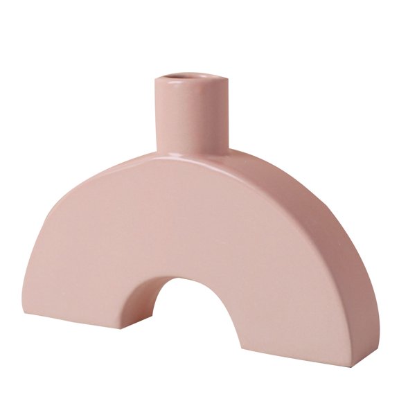 Nordic Ceramic Vase Modern Abstract Art Geometric Flower Pot Plant Holder Decor