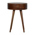 thumbnail image 1 of Nordic Chestnut Circular Shaped Nightstand, 1 of 8