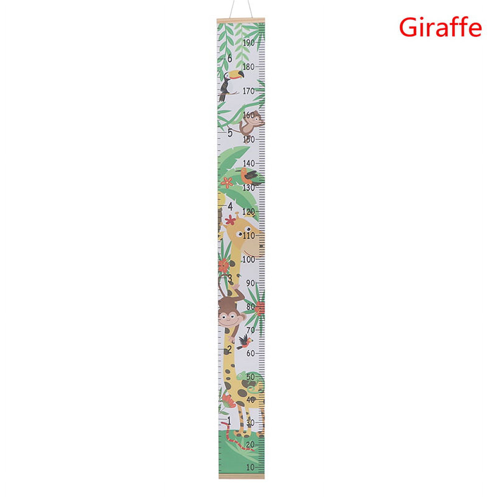 Nordic Children Height Ruler Canvas Hanging Growth Chart Kids Room Wall