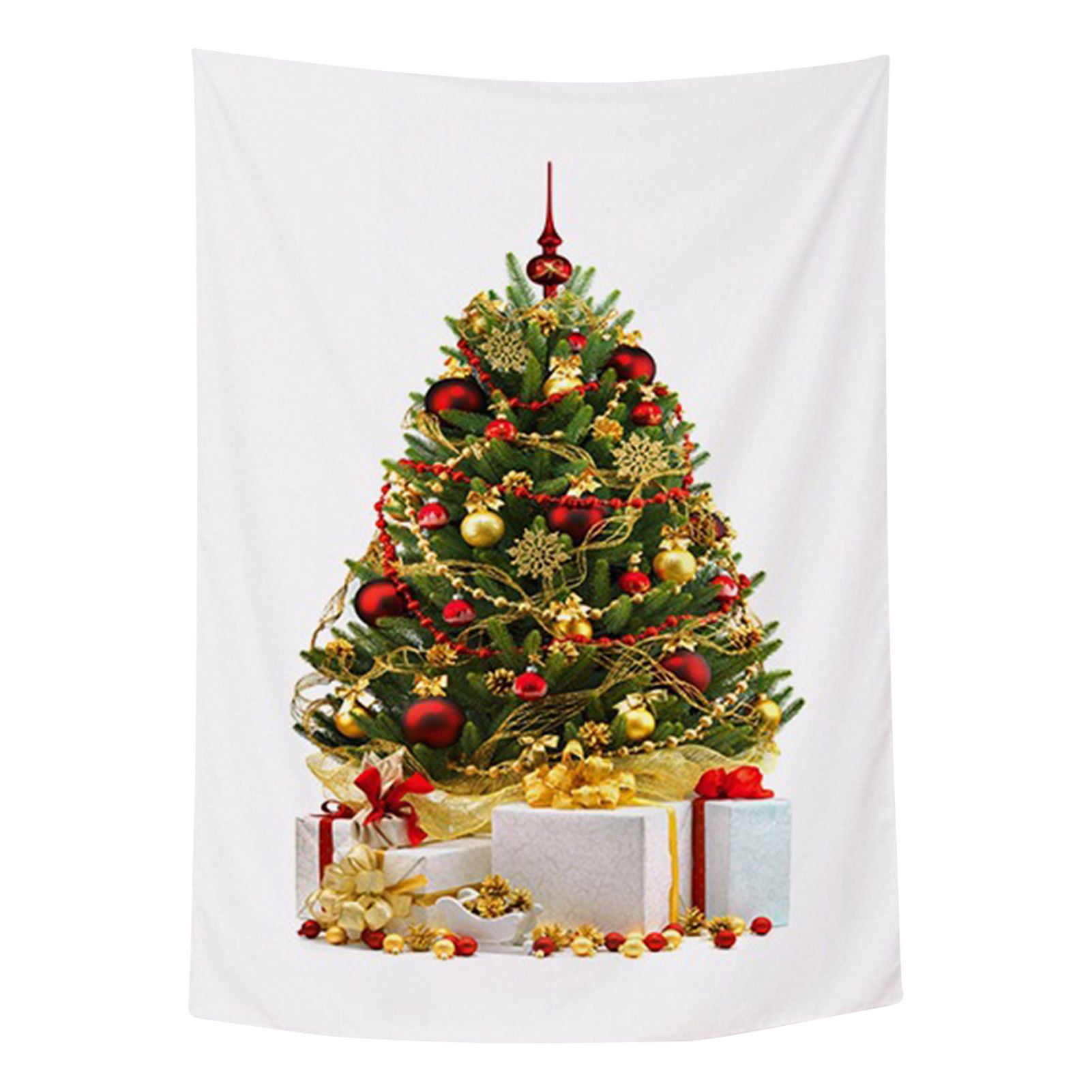 Nordic Christmas Tree Tapestry Exquisite Multi-Colored European-Style Wall Tapestry for a 