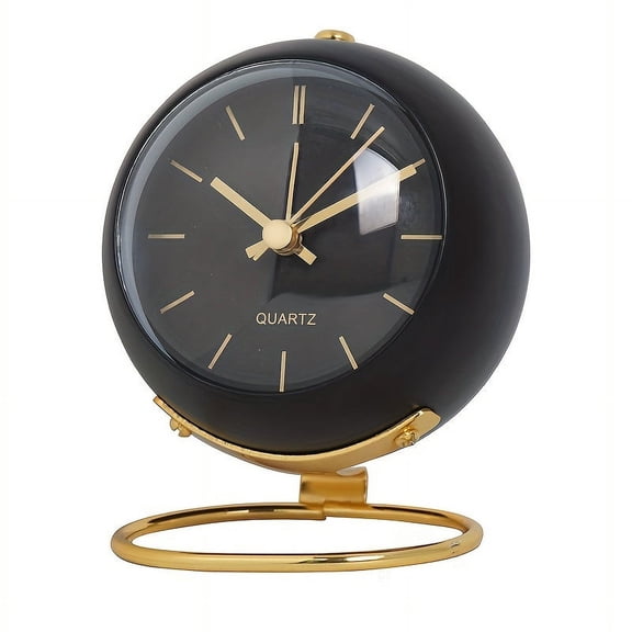 Nordic Creative Electronic Desk Clock,Minimalist Decorative Alarm Clock,New Desktop Bedside Silent Glow-the-Dark Analog Clock (Battery Not Included),Christmas, Valentine's Day,New Year Holiday Gift
