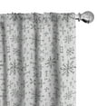 thumbnail image 1 of Nordic Curtains, Viking Runes and Talismans Scandinavian Symbols with The Futhark Alphabet, Window Treatments 2 Panel Set for Living Room Bedroom Decor, 56" x 63", Grey White, by Ambesonne, 1 of 5