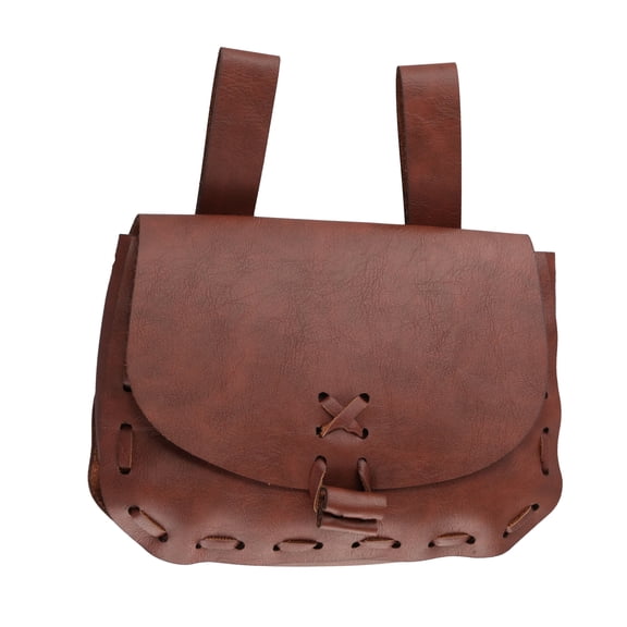 Nordic Embossed Belt Bag, Retro Medieval PU Leather Side Pack, Vintage Belt Pouch Hip Bag Portable Belt Pouch Waist Pack