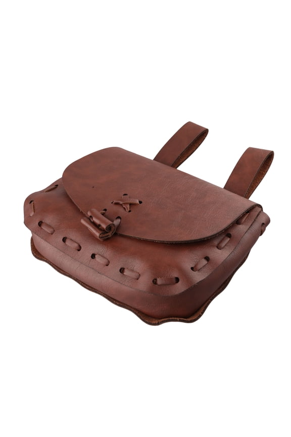Nordic Embossed Belt Bag, Retro Medieval PU Leather Side Pack, Vintage Belt Pouch Hip Bag Portable Belt Pouch Waist Pack