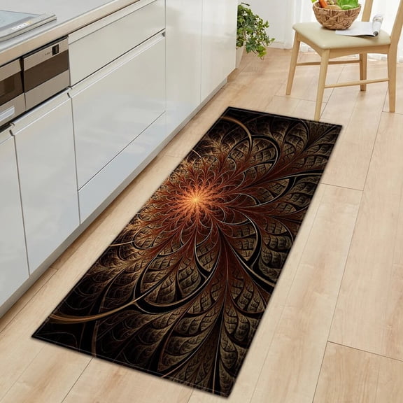 Nordic Entrance Doormat Kitch Mat Home Bedroom Hallway Floor Rug 3D Pattern ration Flannel Carpet Ba