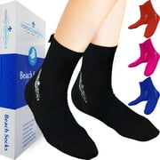 Nordic Essentials Aqua Beach Socks for Men, Women, Kids, 1 Pair, Black, M