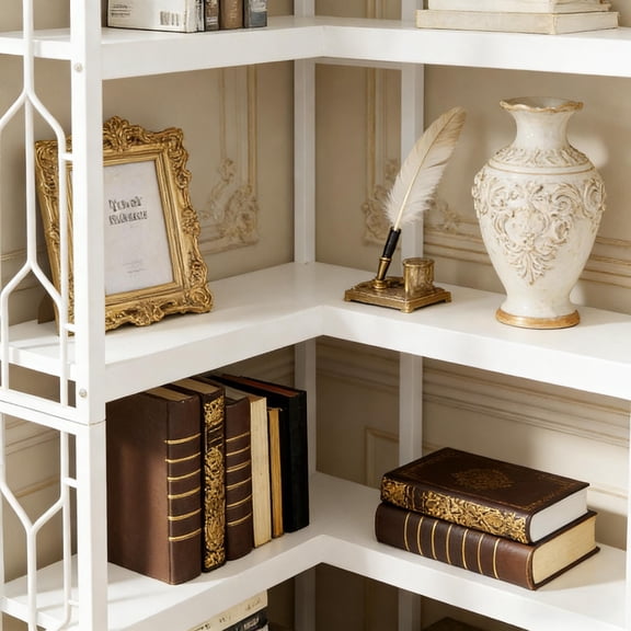 Nordic Etagere,Corner Bookcase