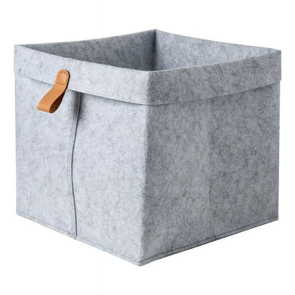 Nordic Felt Storage Basket Living Room Tea Table Sundries Storage Basket Cloth Felt Storage Box Bedroom Socks Grey
